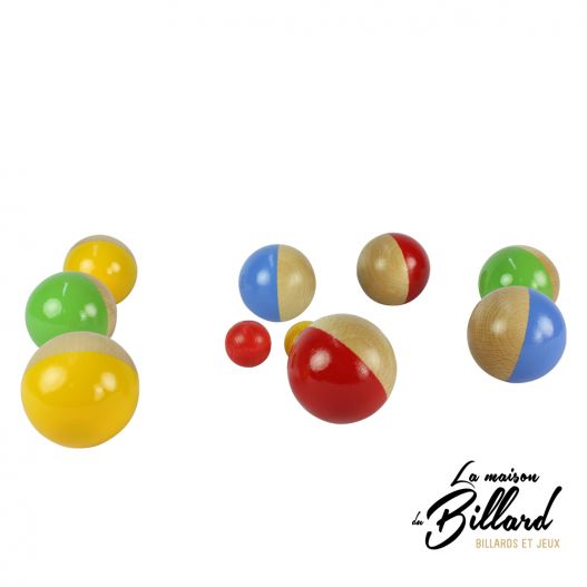 Boule de pétanque en bois, fabrication française-2