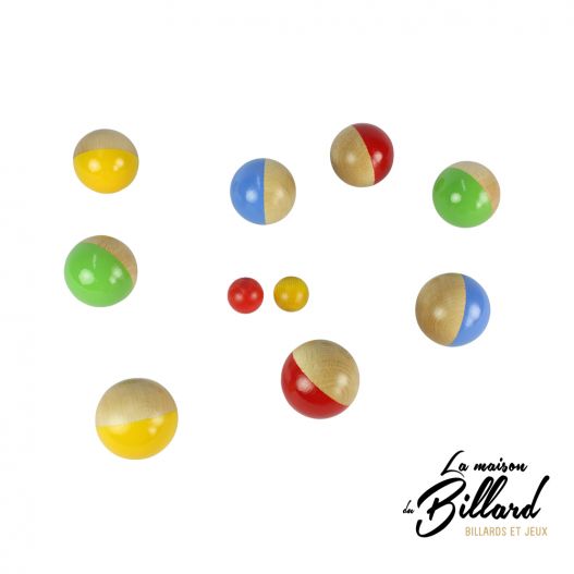 Boule de pétanque en bois, fabrication française-3