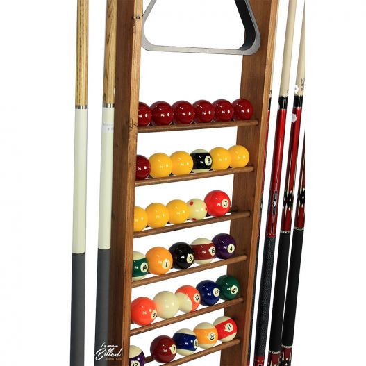 Rangement Boules de billard et Queues de billard (pin rustique finition teinté)-2