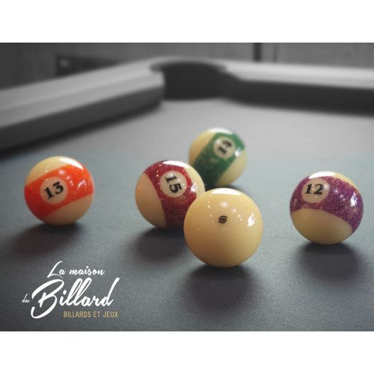 Boules de billard américain STONE 57,2 mm, Édition collector d’Aramith-4