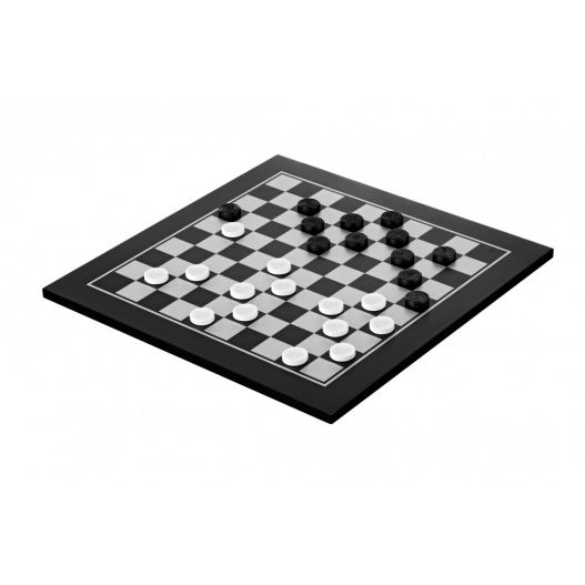 Set echecs et dames moderne 40 x 40 cm-1