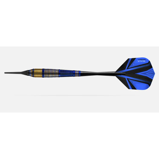 Fléchette Harrow acier Vivid 23gr Bleu-2