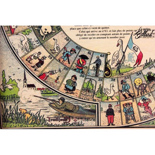 Jeu de l’oie Français en bois : Le jouet de votre enfance-1