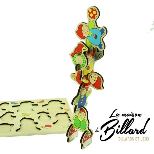 Puzzle en bois bébé et premier âge "Les lutins acrobates"-3