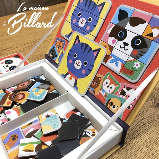 Puzzle magnétique pour composer des animaux et en inventer d’autres-3