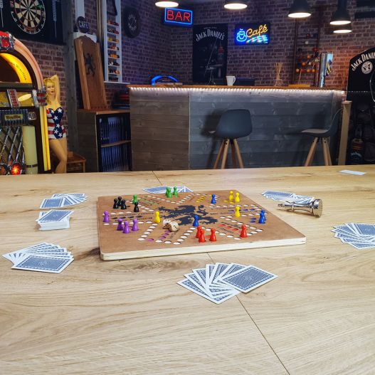 Jeu de Tock artisanal 4/6J. Les chevaux avec de la stratégie-1