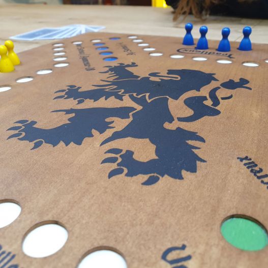 Jeu de Tock artisanal 4/6J. Les chevaux avec de la stratégie-3