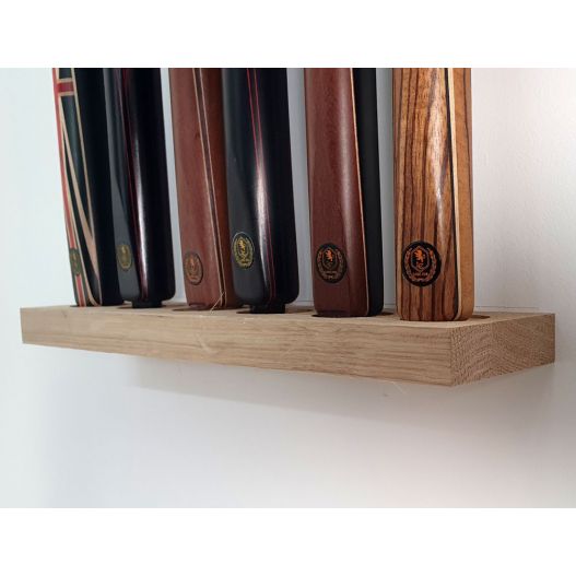 Porte queues barrette à fixation invisible (chêne massif)-1