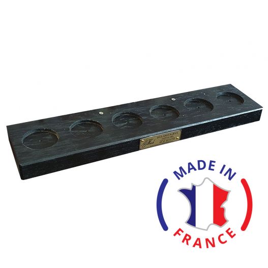 Porte queues noir fixation invisible en chêne massif-2