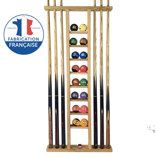 Porte-queues 6 queues vintage + rangement jeu de billes-0