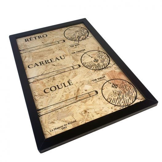 TABLEAU DECO BILLARD 3 COUPS (Fabrication Artisanale Française)-2