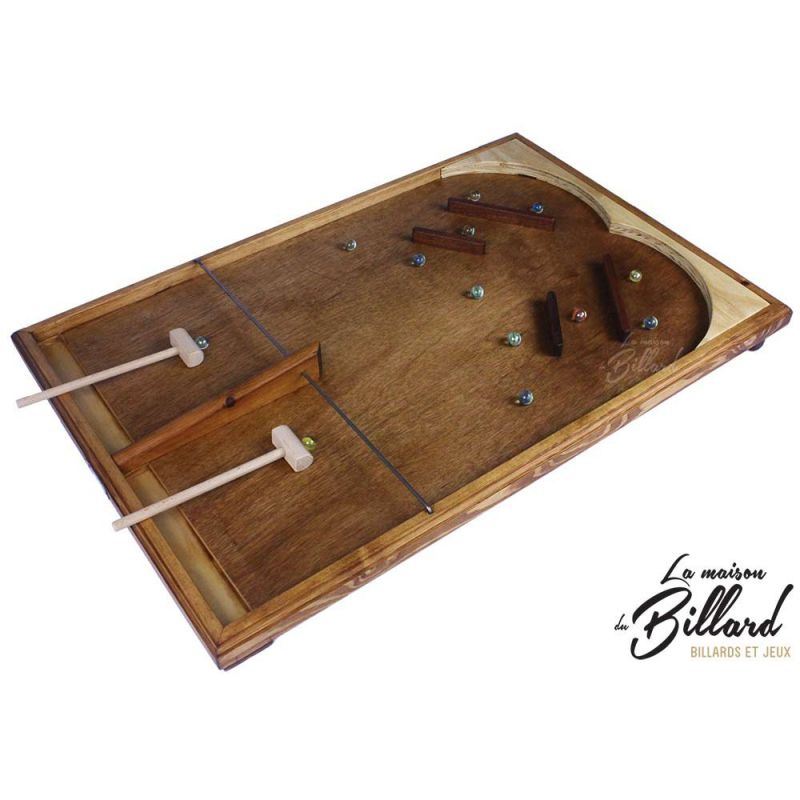 Speed ball : louez ce jeu en bois moitié flipper, moitié Pong, 100 % fun