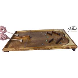 Speed ball : louez ce jeu en bois moitié flipper, moitié Pong, 100 % fun