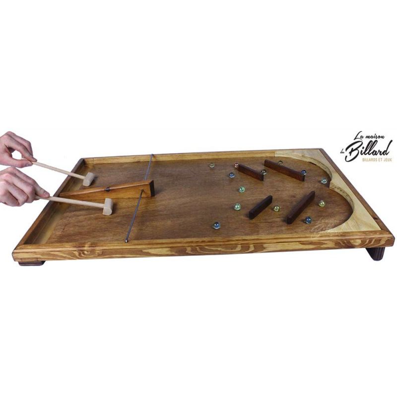 Speed ball : louez ce jeu en bois moitié flipper, moitié Pong, 100 % fun