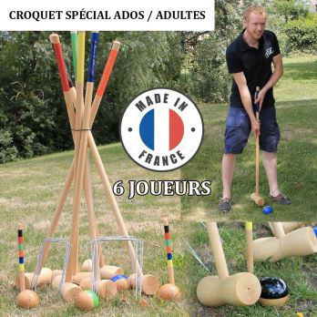 Jeu de croquet 6 joueurs adultes