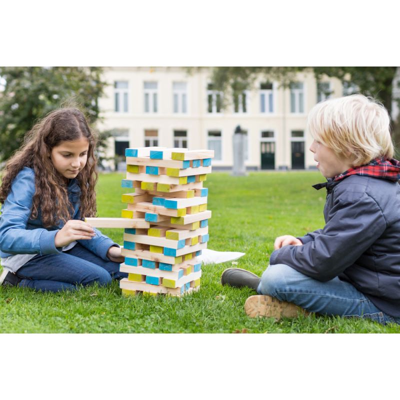 Jeu de la tour XXL. Jenga géant version 4 à 6 joueurs