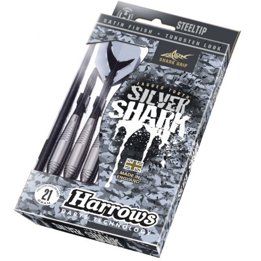 Fléchettes harrows acier Silver Shark 21 GR-0
