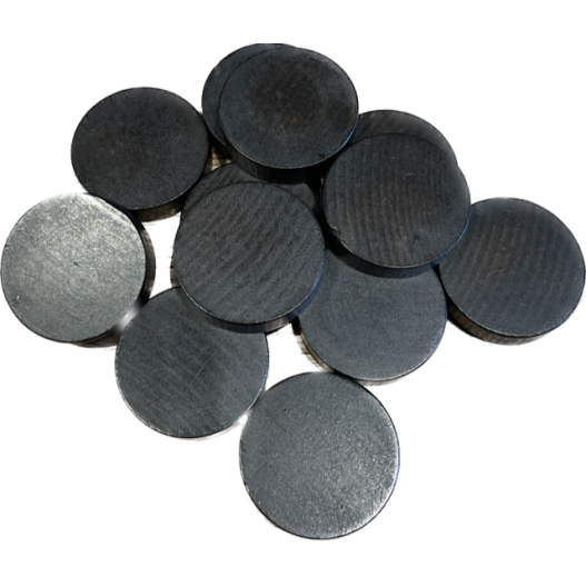 LOT de 12 pions jaunes 30 x 7 mm-1