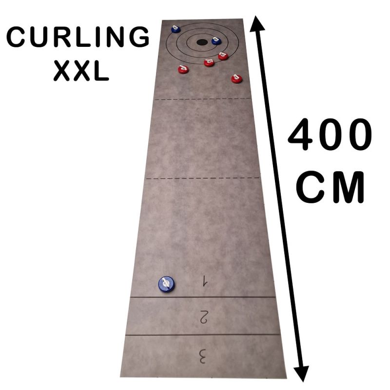 Curling XXL + piste de 4 metres 3 jeux en 1