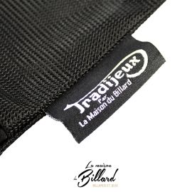 Étiquette Tradijeux par La Maison du Billard cousue sur la pochette de rangement