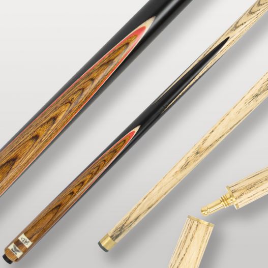 Image de couverture de la queue de billard LP Rosawood, finition haut de gamme noir et bois rosé.