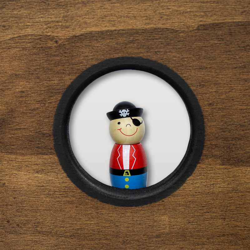 Jeu de tir en bois bateau pirate - un jouet en bois pour kermesse - La Maison du Billard