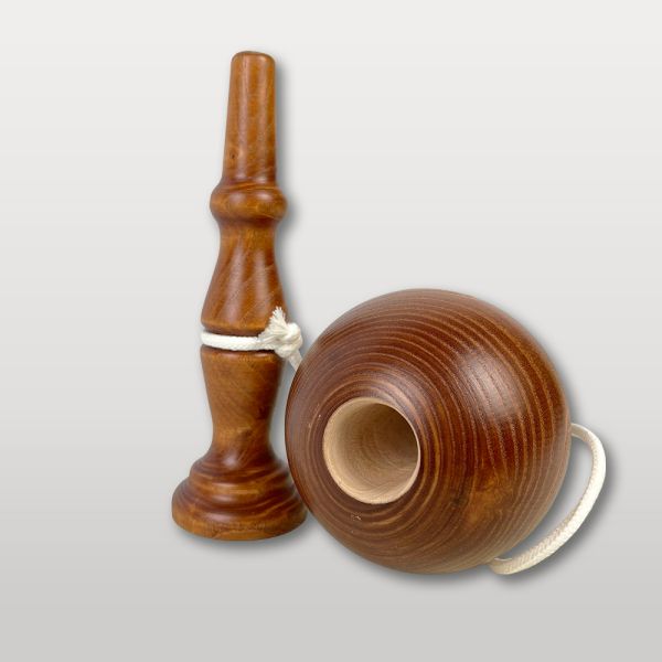 Bilboquet Bois Rustique  20 cm-1