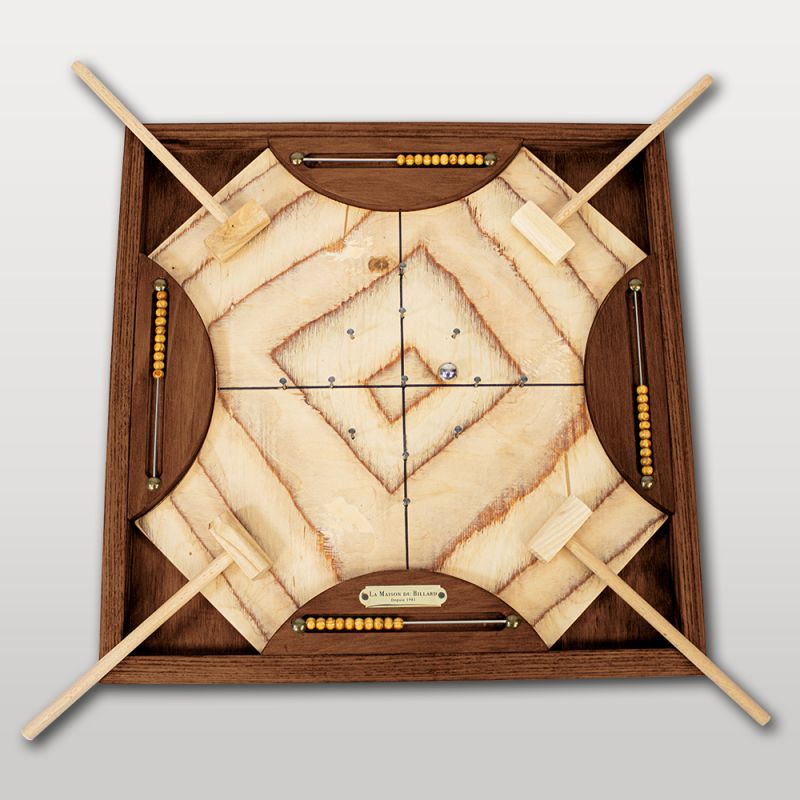 Plateau de jeu à marteaux en bois