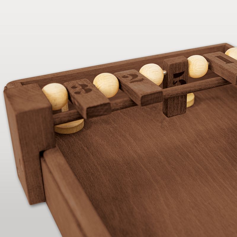 Clapets numérotés jeu de palets