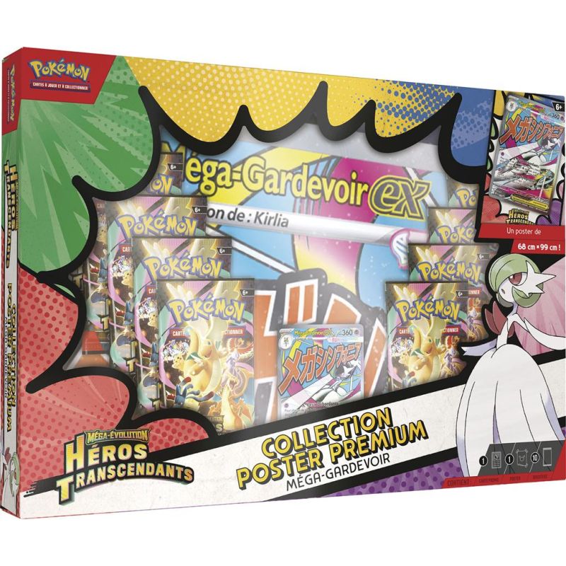 Pokémon – Coffret Collection Poster Premium Méga-Gardevoir – Héros Transcendants ME2.5 (FR)