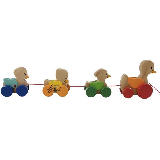 Le canard à tirer - Jouet en bois pour l'apprentissage de la marche.-2