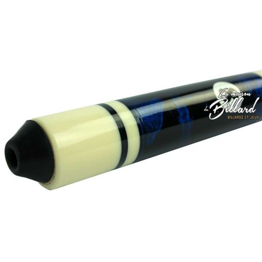 Coffret queue de billard mixte 4 parties bleue-1