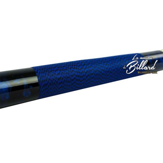 Coffret queue de billard mixte 4 parties bleue-2