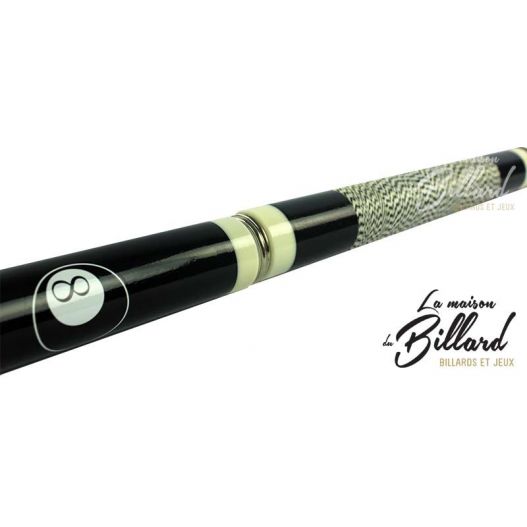 Coffret queue de billard mixte noir-3