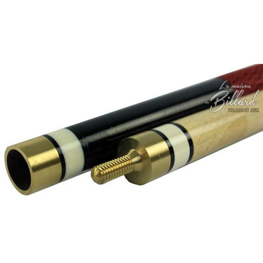 Coffret queue de billard Rouge. Modulable (taille + poids)-1