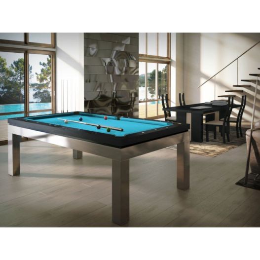 Billard New Tendance C. Inox : un billard haut de gamme en inox et bois massif-3