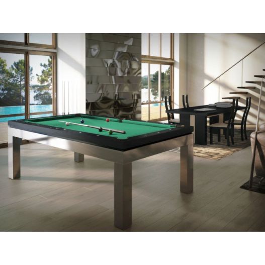 Billard New Tendance C. Inox : un billard haut de gamme en inox et bois massif-4