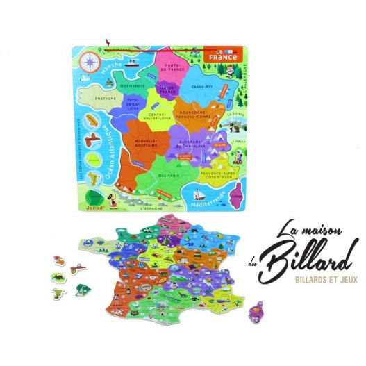 Puzzle en bois carte de France et Régions-1