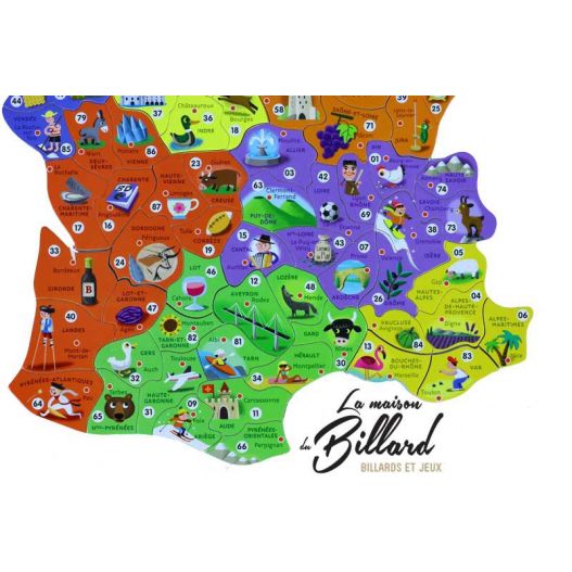 Puzzle en bois carte de France et Régions-2