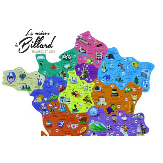 Puzzle en bois carte de France et Régions-3