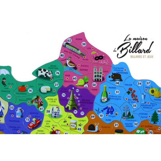 Puzzle en bois carte de France et Régions-4
