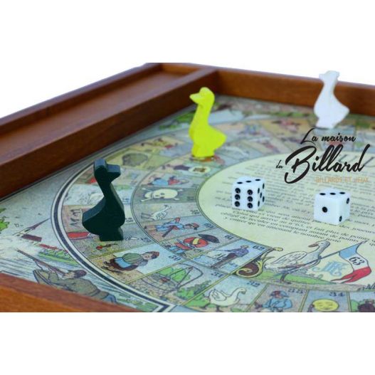 Jeu de dada et de l'oie prestige avec plumier-2