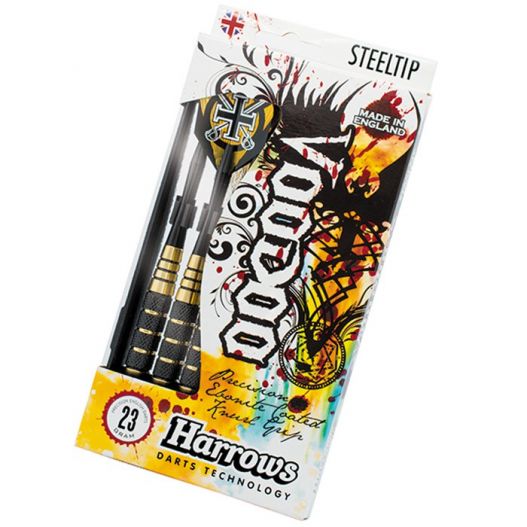 Fléchettes harrows acier Voodoo Brass 23 GK-4