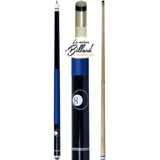 Coffret queue de billard mixte bleue et noir-2