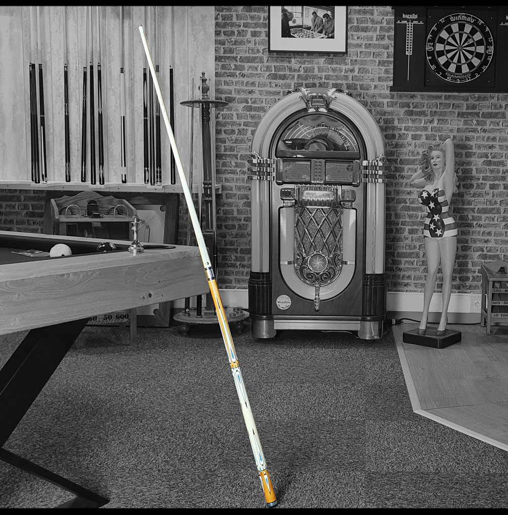 Queue de billard américaine bleu