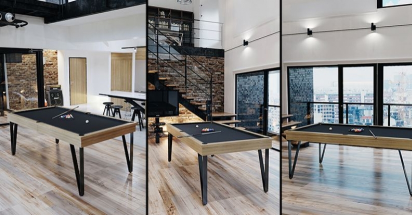 Idées et conseils déco pour adopter le billard table Light dans un esprit LOFT