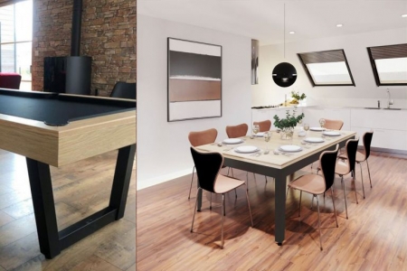 Les meubles 2 en 1 :  focus sur le billard table à manger