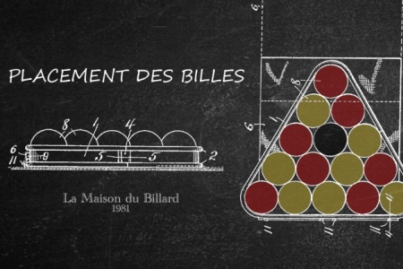 Comment je dois placer les billes dans le triangle au billard 8 pool ?