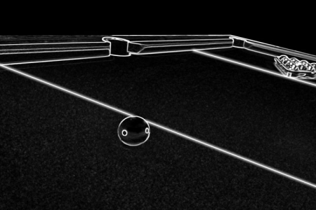 Comment placer la bille blanche et le triangle au début d'une partie de billard 