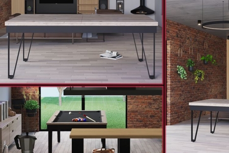 Le billard table dans une déco typée industrielle 